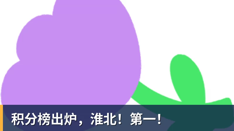 积分榜出炉，淮北！第一！